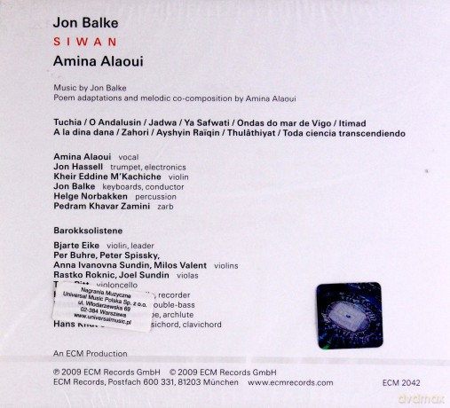 Jon Balke: Siwan [CD]