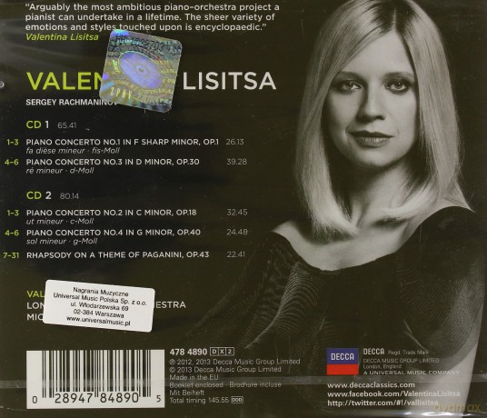 Valentina Lisitsa: Rachmaninov Piano Concertos [2CD]