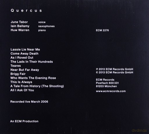 Tabor/Ballamy/Warren: Quercus [CD]