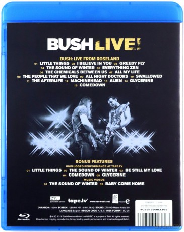 Bush: Live [Blu-Ray]