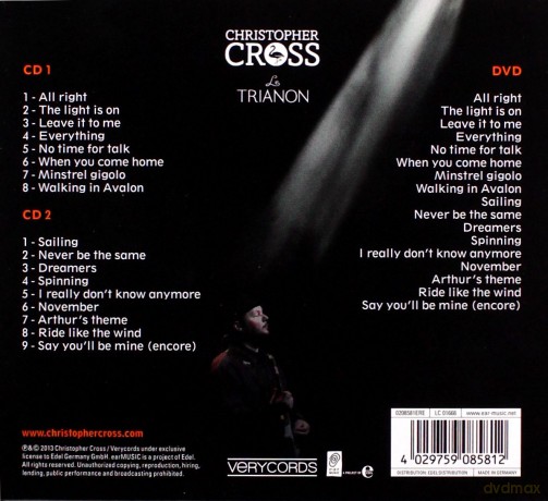 Christopher Cross: A Night In Paris (digipack) [2CD]+[DVD]