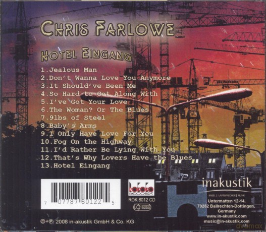 Chris Farlowe: Hotel Eingang [CD]