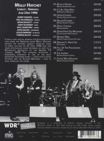 Molly Hatchet: Live At Rockpalast 1996 (digipack) [DVD]