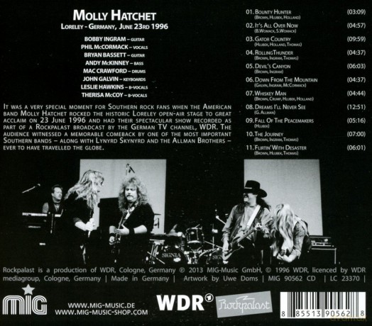 Molly Hatchet: Live At Tockpalast 1996 [CD]