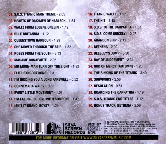 S.O.S. Titanic soundtrack [CD]