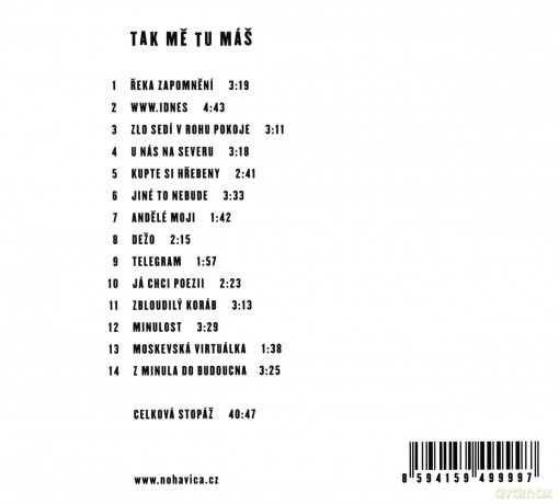 Jaromir Nohavica: Tak Me Tu Mas [CD]