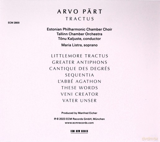 Arvo Part: Tractus [CD]