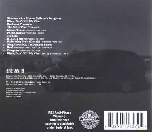 Kendrick Lamar: Good Kid: M.A.A.D City [CD]