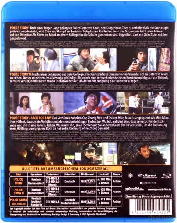 Police Story / Police Story II / Police Story 2013: Back For Law (Policyjna opowieść 1-3) [3xBlu-Ray]