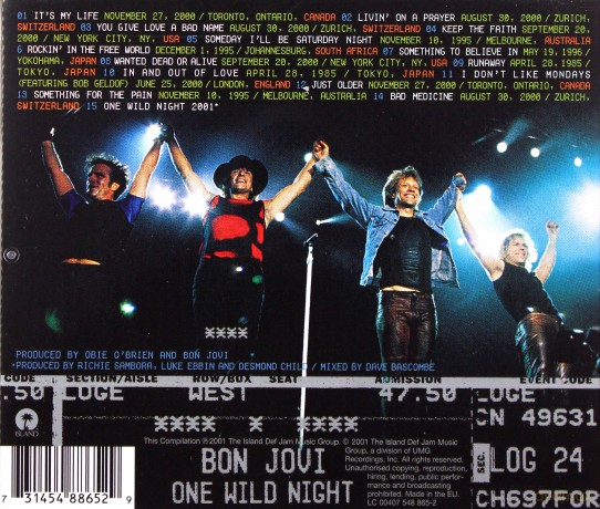 Bon Jovi: One Wild Night [CD]