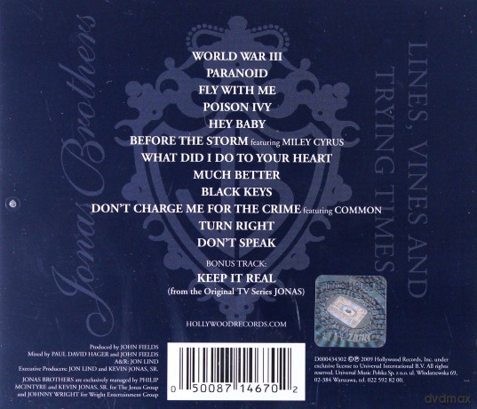 Jonas Brothers: Lines, Vines And Trying Times (Polska Cena!!) [CD]