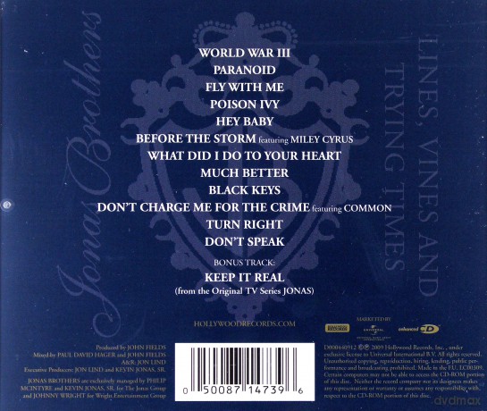 Jonas Brothers: Lines, Vines And Trying Times [CD]