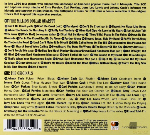 Million Dollar Quartet: The Legendary Session (digipack) [2CD]