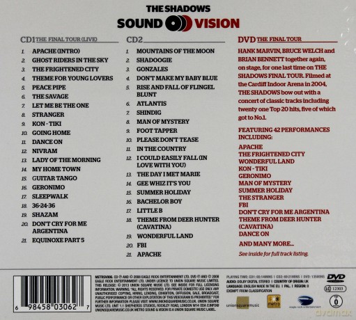 The Shadows: The Final Tour (digipack) [2CD]+[DVD]