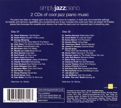 Simply Jazz Piano [2CD]