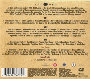 The Who: Live At The Isle Of Wight Festival 1970 (digipack) [2CD]+[DVD]