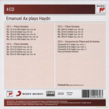 Emanuel Ax: Emanuel Ax Plays Haydn Sonatas And Concertos [4CD]