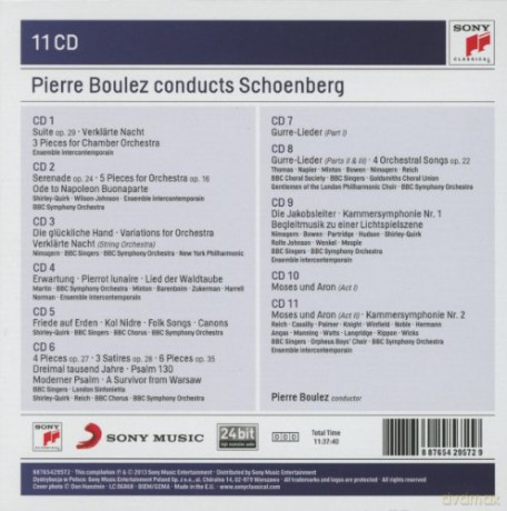 Pierre Boulez: Pierre Boulez Conducts Schoenberg [11CD]