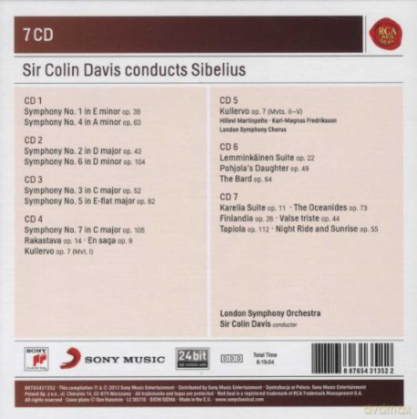 Sir Colin Davis: Colin Davis Conducts Sibelius [7CD]