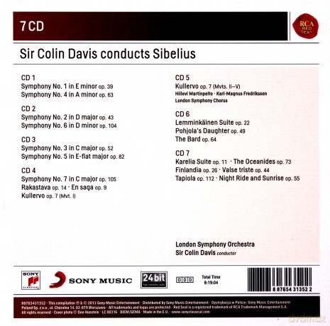Sir Colin Davis: Colin Davis Conducts Sibelius [7CD]
