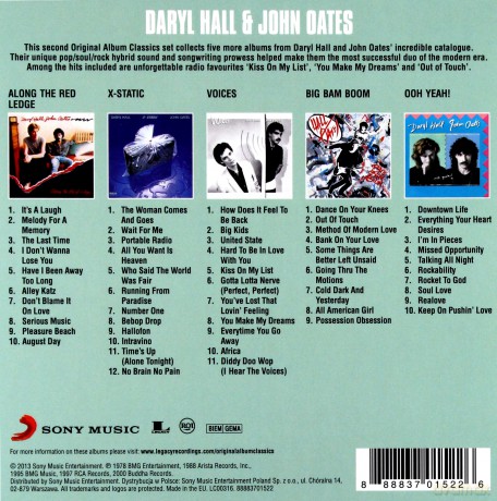 Daryl Hall & John Oates: Original Album Classics [5CD]
