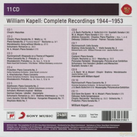 William Kappell: William Kappell: Complete Recordings 1944 - 1953 [11CD]