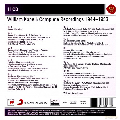 William Kappell: William Kappell: Complete Recordings 1944 - 1953 [11CD]