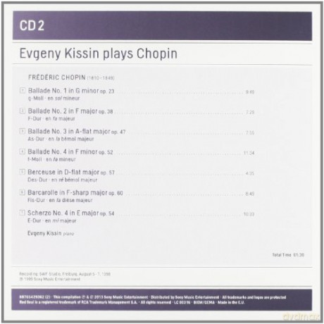 Evgeny Kissin: Evgeny Kissin Plays Chopin [5CD]