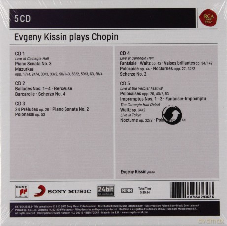 Evgeny Kissin: Evgeny Kissin Plays Chopin [5CD]