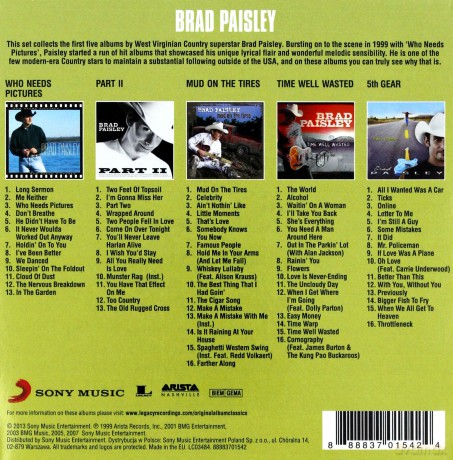 Brad Paisley: Original Album Classics [5CD]
