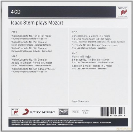 Isaac Stern: Isaac Stern Plays Mozart [4CD]