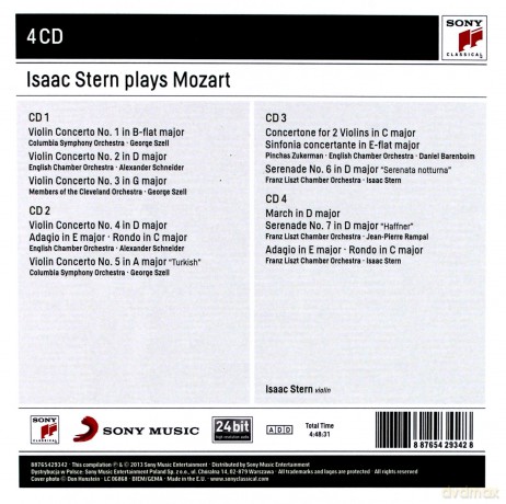 Isaac Stern: Isaac Stern Plays Mozart [4CD]