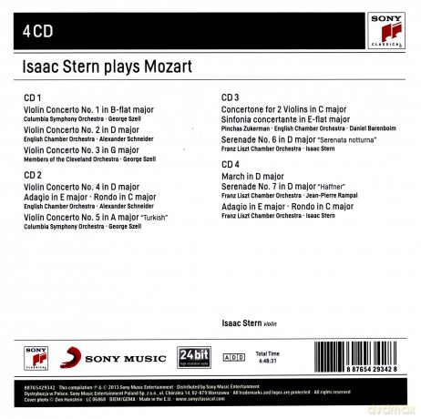 Isaac Stern: Isaac Stern Plays Mozart [4CD]