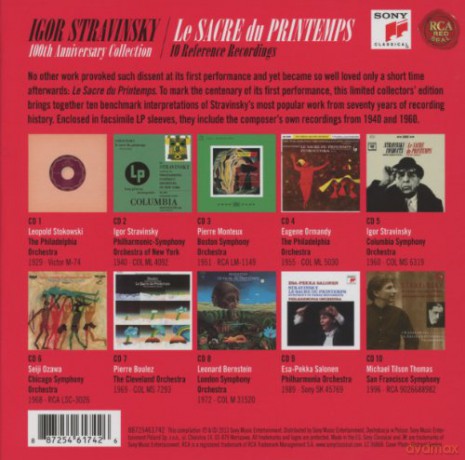 Igor Stravinsky: Igor Stravinsky - Le Sacre Du Printemps (100th Anniversary Collectors Edition) [10CD]