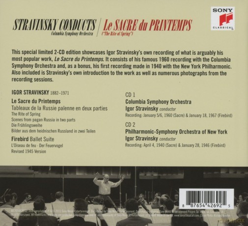 Igor Stravinsky: Stravinsky: Le Sacre Du Printemps (The Rite Of Spring) (Delux) [2CD]