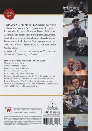 Arturo Toscanini: Toscanini: The Maestro [DVD]