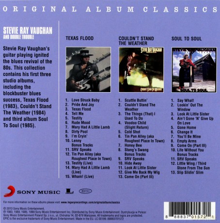 Stevie Ray Vaughan: Original Album Classics [3CD]