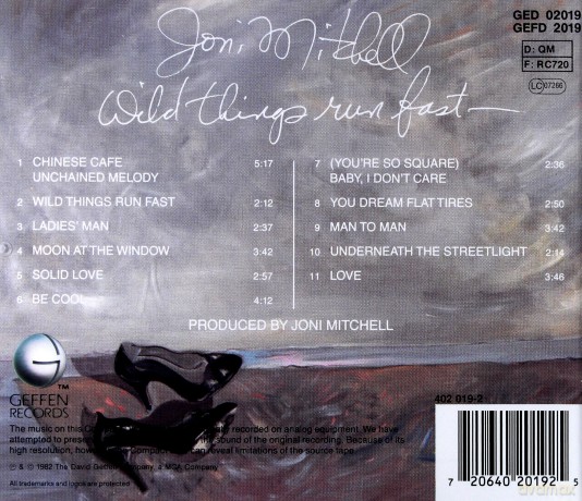 Joni Mitchell: Wild Things Run Fast [CD]