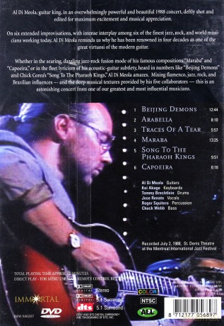Al Di Meola: One Night in Montreal [DVD]