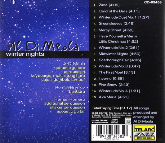 Al Di Meola: Winter Nights [CD]