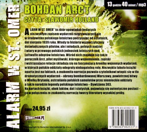 Alarm w St. Omer: Bohdan Arct [AUDIOBOOK] [CD]