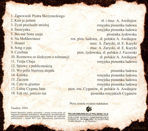 Alosza Awdiejew: Pamiatka z Piwnicy pod Baranami (digipack) [CD]