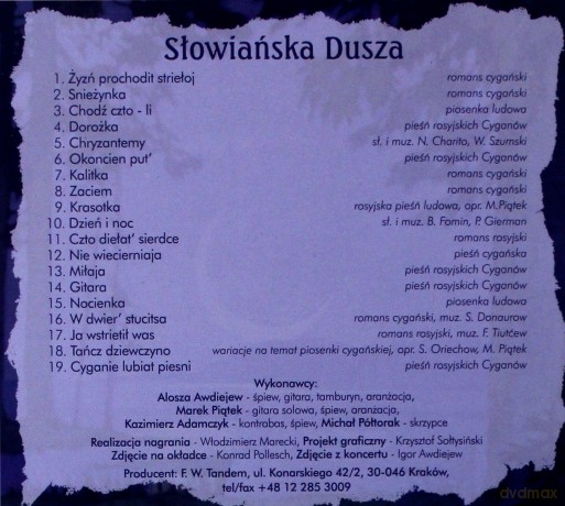 Alosza Awdiejew: Słowiańska Dusza (digipack) [CD]