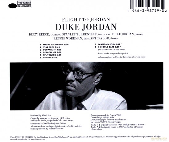 Duke Jordan: Flight To Jordan (RVG) [CD]
