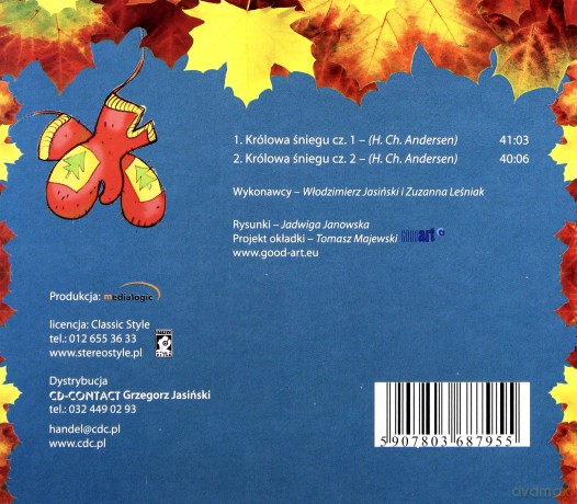 Bajka: Królowa śniegu cz.1 i 2 (digipack) [AUDIOBOOK]