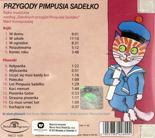 Bajka: Szkolne Przygody Pimpusia Sadełko (digipack) [CD]