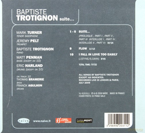 Baptiste Trotignon: Suite... (digipack) [CD]