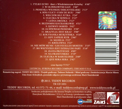 Barbara Muszyńska: Niezapomniana Barbara Muszyńska (digipack) [CD]