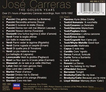 Jose Carreras: The Golden Years - Various [2CD]