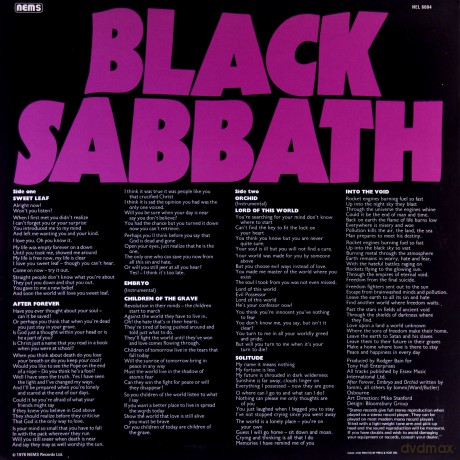 Black Sabbath: Master Of Reality [WINYL]
